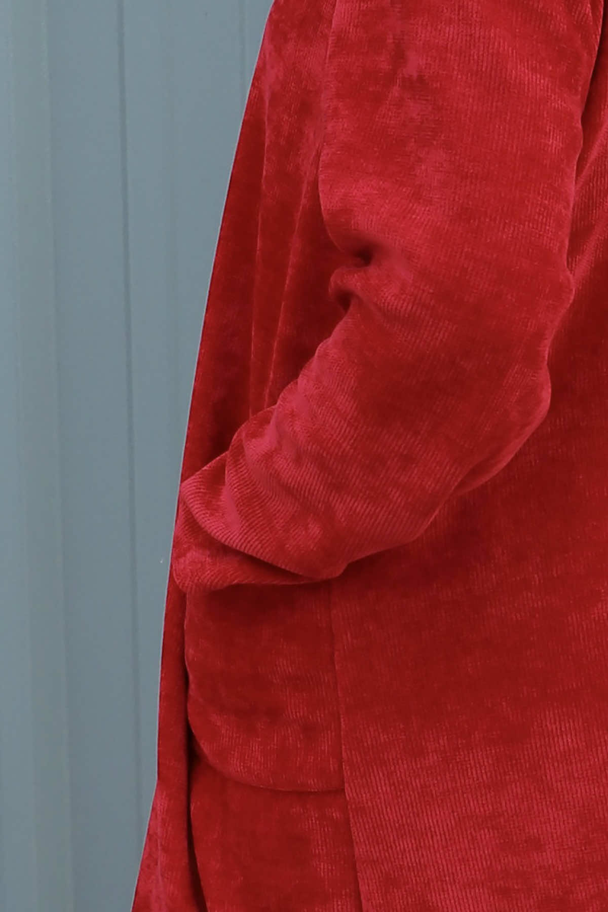 Dorothy Cord Waterfall Cardigan Wine