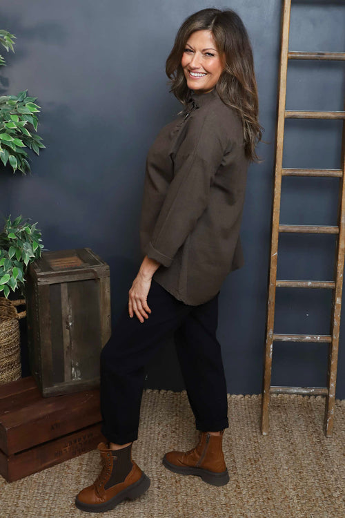 Bradley Linen Top Cocoa - Image 4