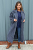 Stefania Coat Dark Blue