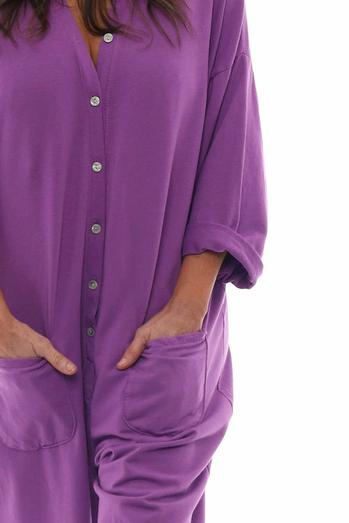 Paulton Jersey Boilersuit Purple - Image 2