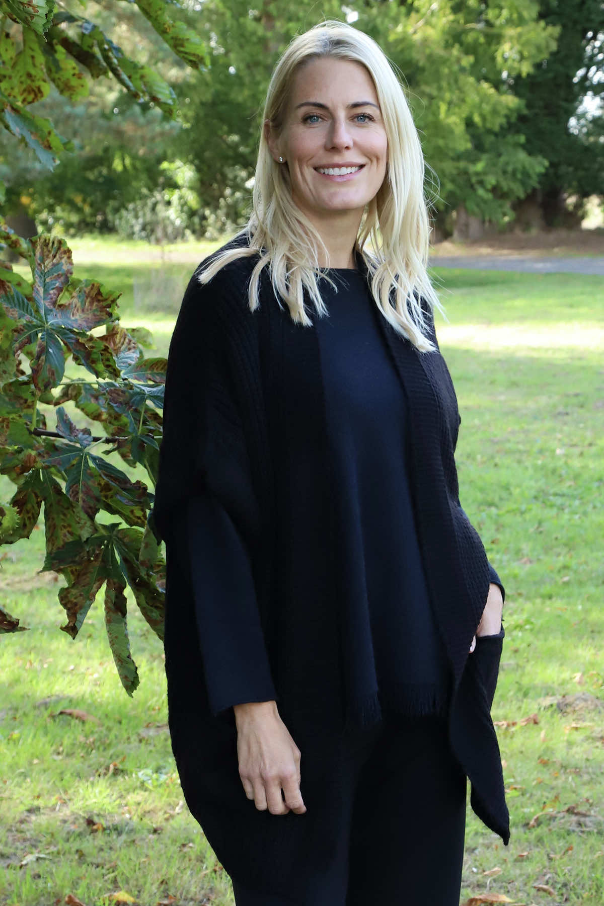 Quinn Knitted Cardigan Black