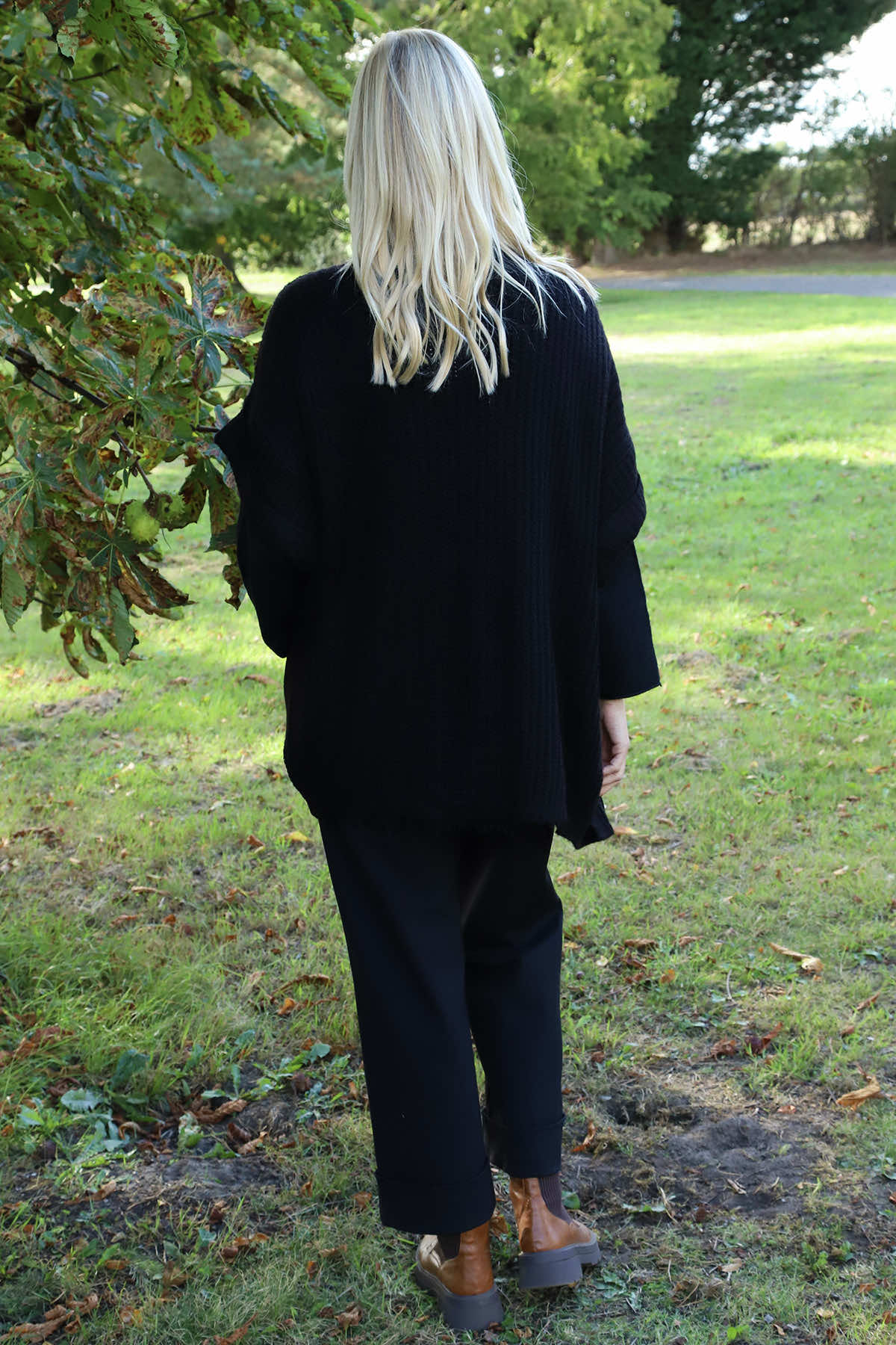 Quinn Knitted Cardigan Black