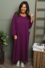 Penny Cotton Dress Berry Berry - Penny Cotton Dress Berry