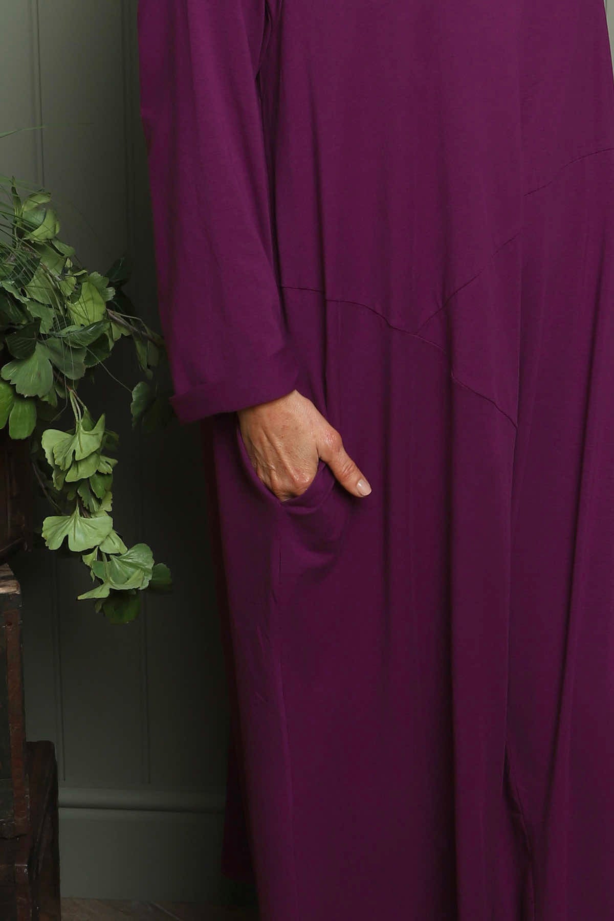 Penny Cotton Dress Berry