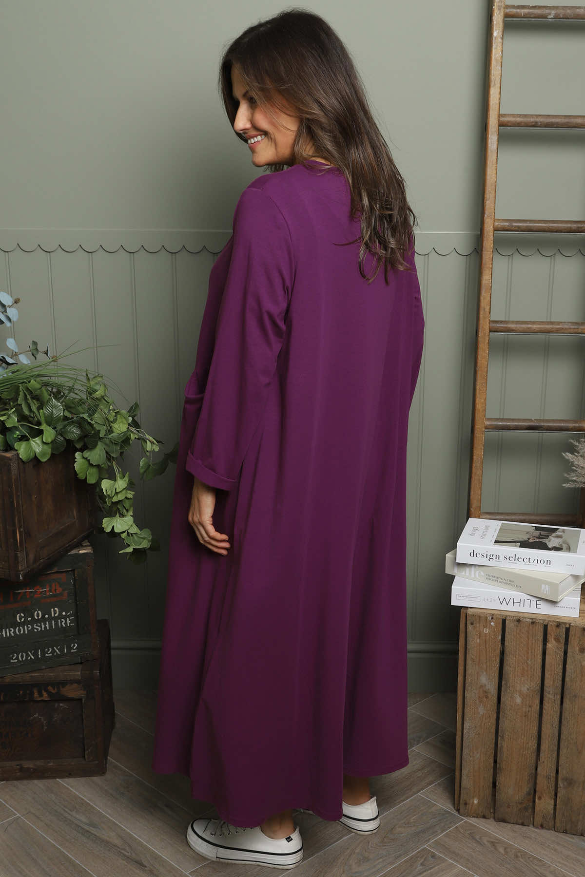 Penny Cotton Dress Berry