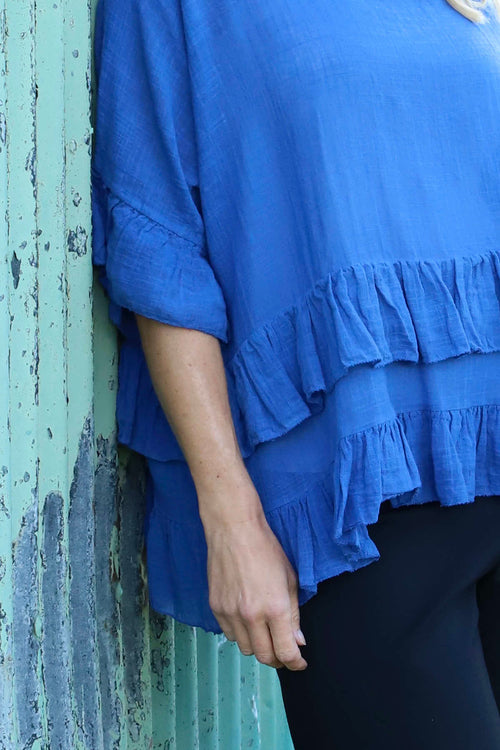 Allena Frill Top Royal Blue - Image 3