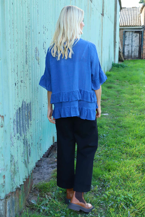 Allena Frill Top Royal Blue - Image 4