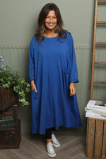 Penny Cotton Dress Cobalt Cobalt - Penny Cotton Dress Cobalt