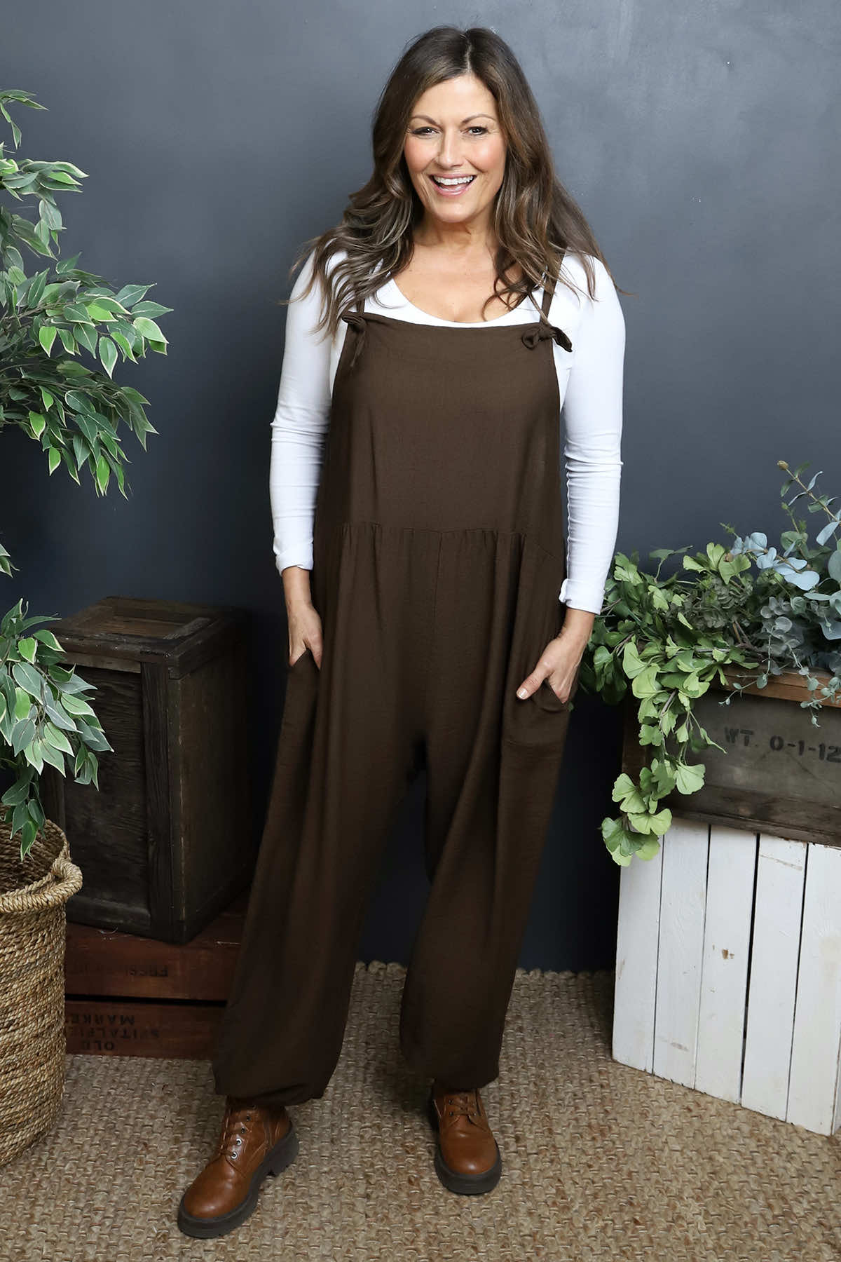 Cresswell Dungarees Cocoa