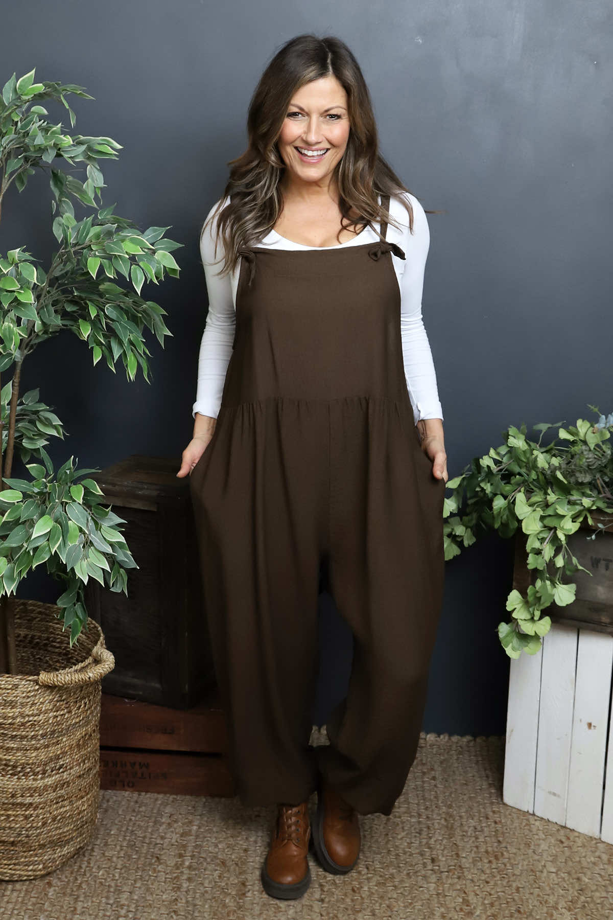 Cresswell Dungarees Cocoa