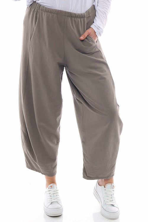 Kensley Cotton Pants Mocha - Image 4