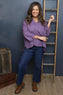 Grace Linen Top Purple
