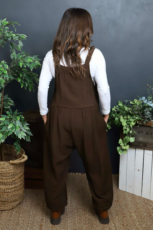 Cresswell Dungarees Cocoa - Image 4