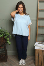 Delma Top Light Blue Light Blue - Delma Top Light Blue