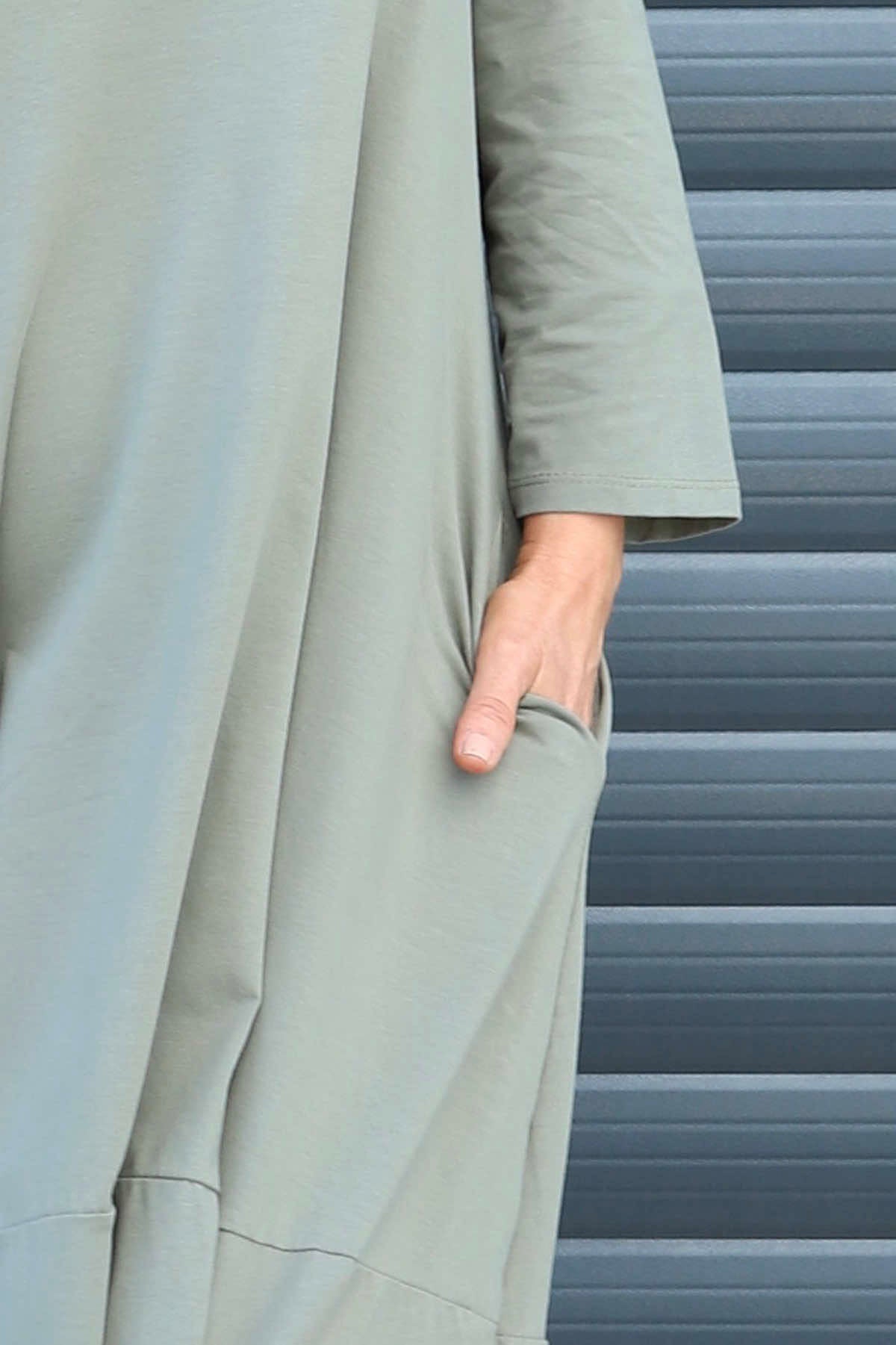 Ramsgate Long Sleeve Cotton Dress Khaki