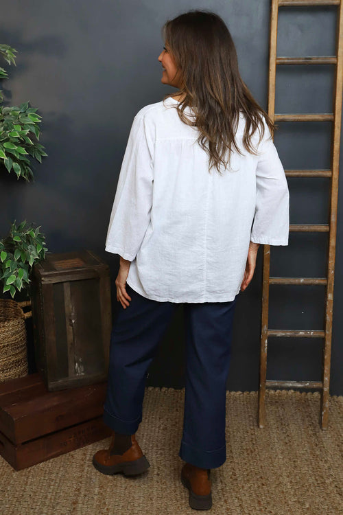 Grace Linen Top White - Image 4