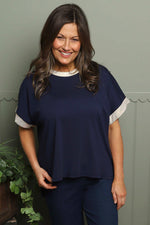 Delma Top Navy Navy - Delma Top Navy