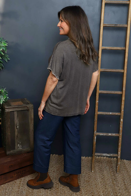 Burford V-Neck Top Cocoa - Image 4