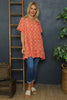 Pamber Ditsy Print Tunic Orange