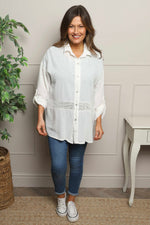 Anisha Cotton Shirt White White - Anisha Cotton Shirt White