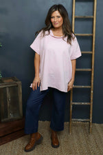 Baines Linen Top Pink Pink - Baines Linen Top Pink