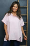 Baines Linen Top Pink