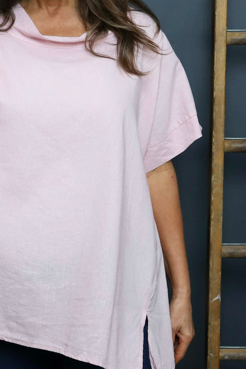 Baines Linen Top Pink - Image 3