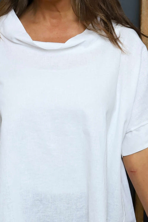 Baines Linen Top White - Image 3