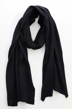 Mary Scarf Black Black - Mary Scarf Black