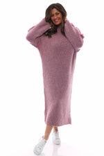 Roxanne Stitch Detail Knitted Dress Pink Pink - Roxanne Stitch Detail Knitted Dress Pink