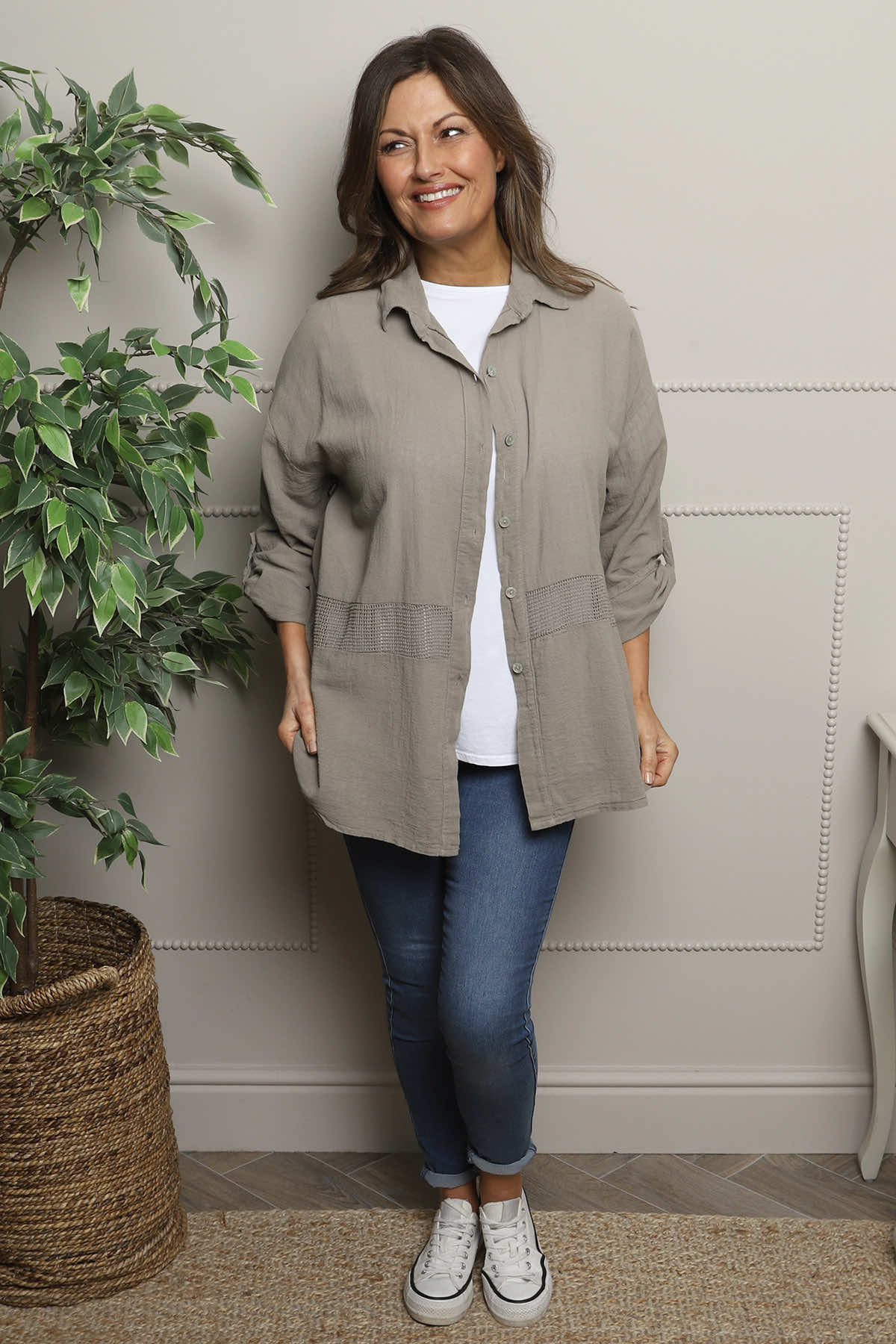 Anisha Cotton Shirt Mocha