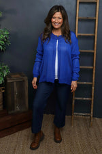 Leandra Knit Cardigan Cobalt Cobalt - Leandra Knit Cardigan Cobalt