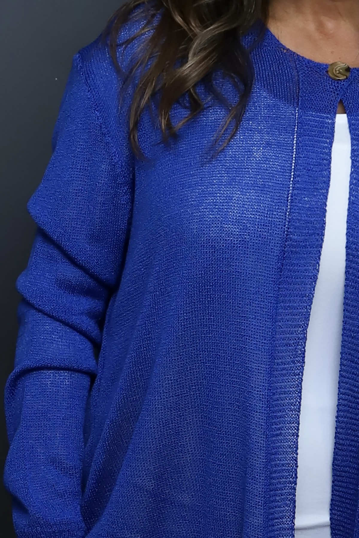 Leandra Knit Cardigan Cobalt