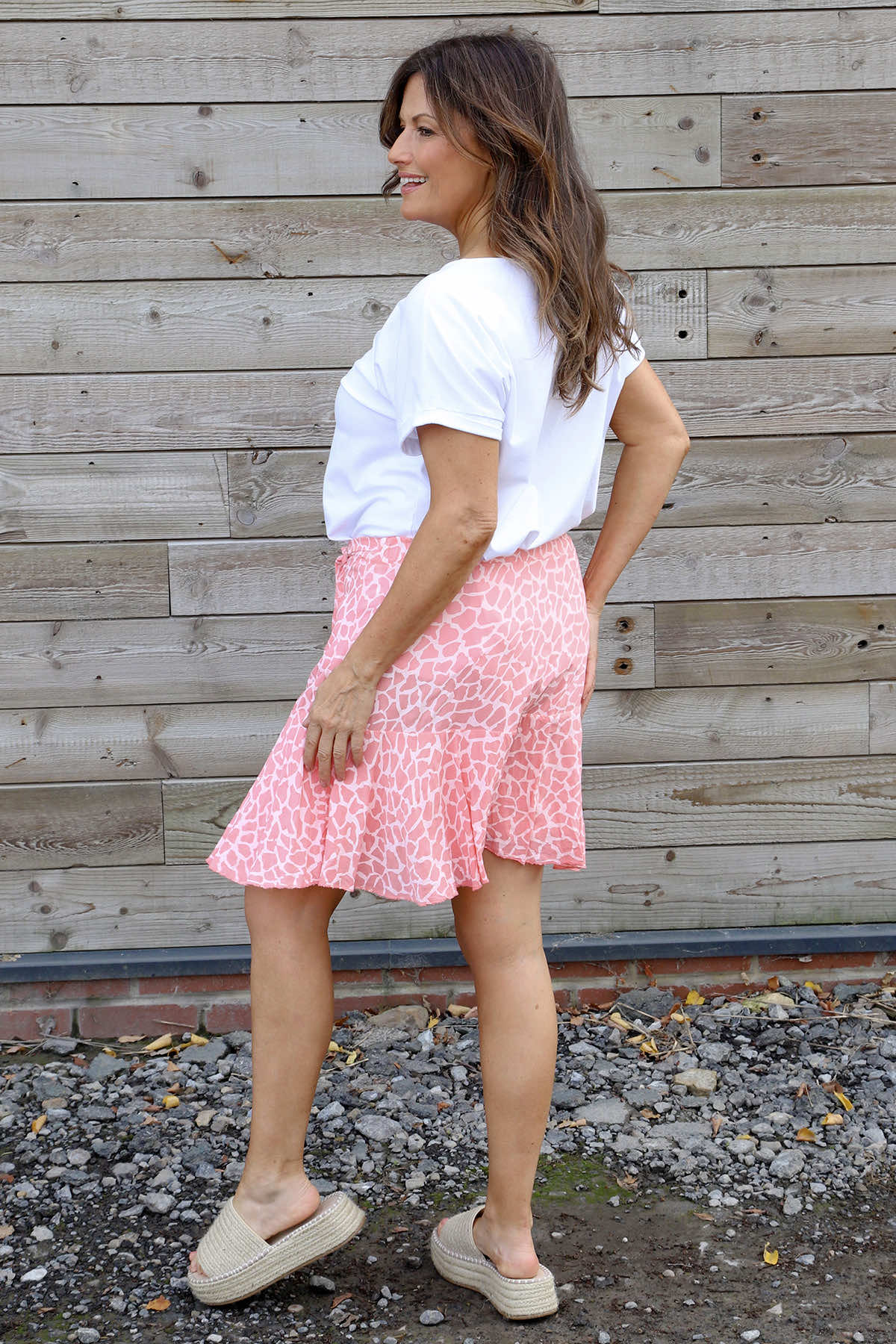Susie Tie Front Skort Coral