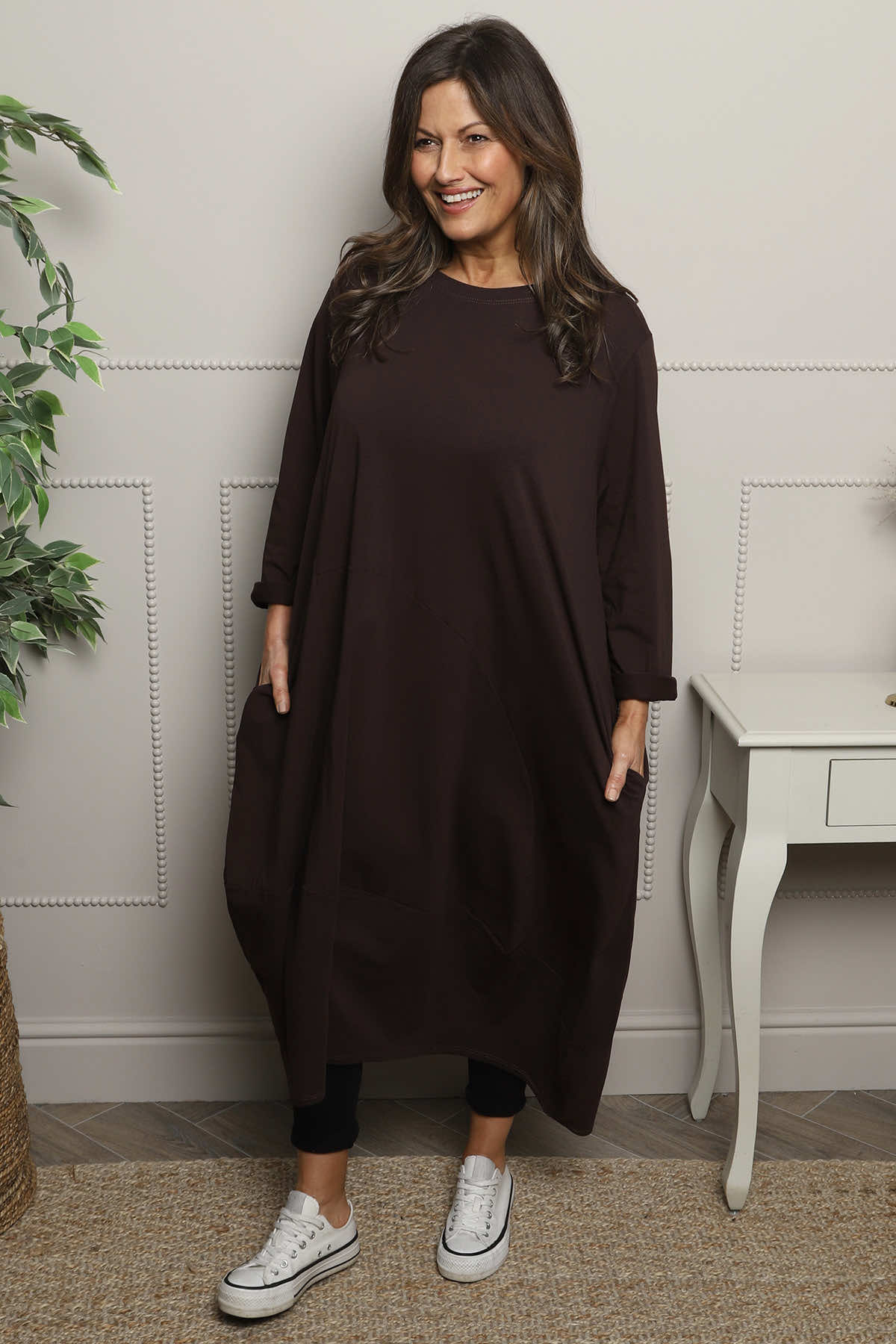 Edie Cotton Dress Cocoa