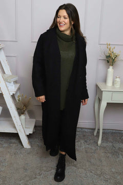 Lexie Boucle Coat Black