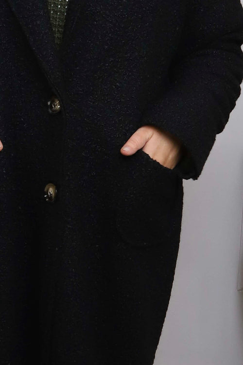 Lexie Boucle Coat Black - Image 3