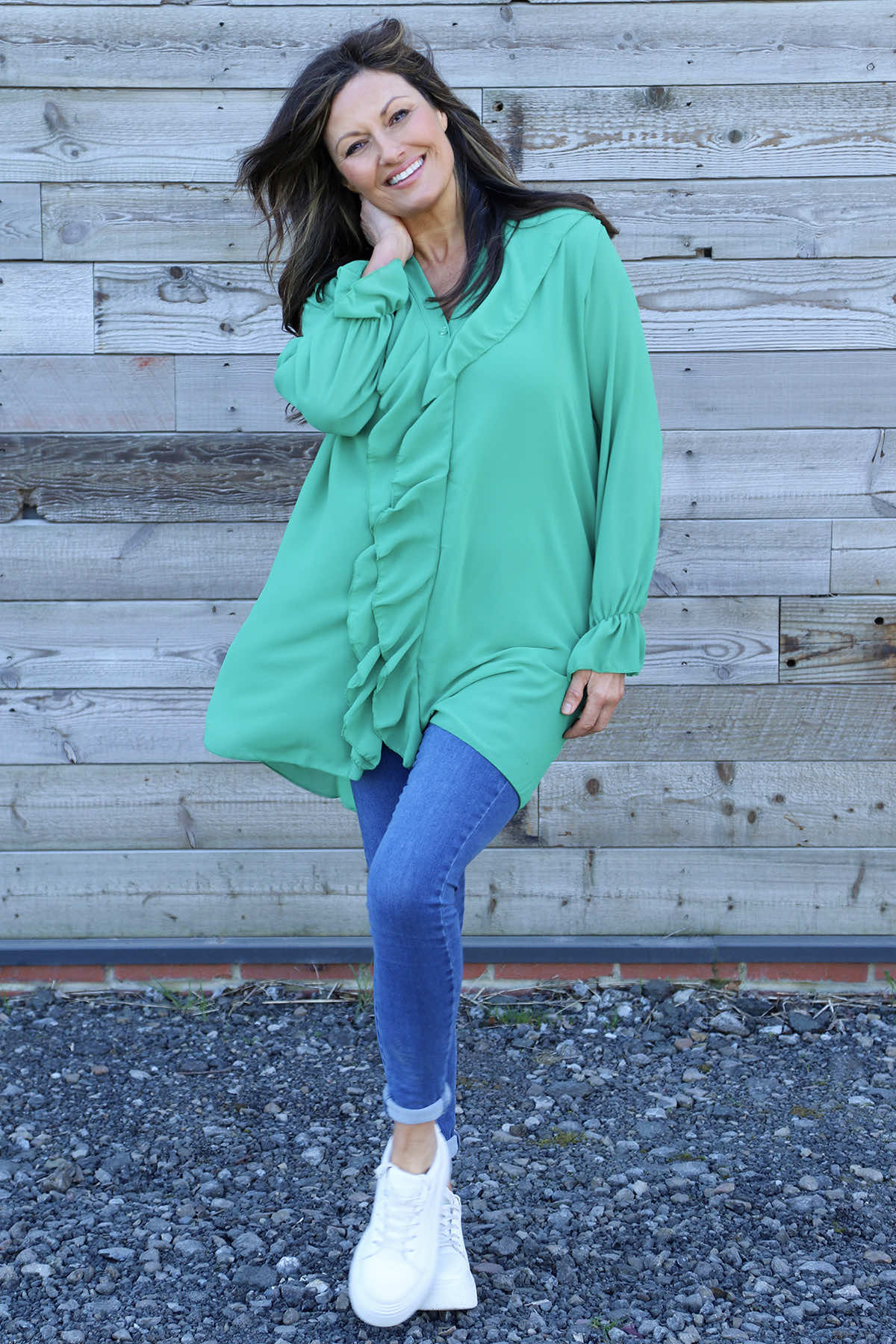 Dorota Shirt Tunic Emerald