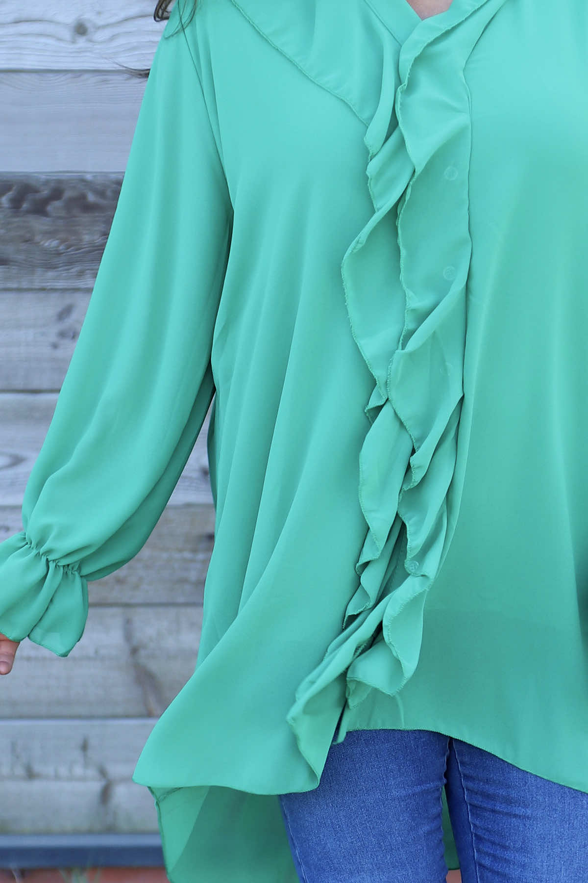 Dorota Shirt Tunic Emerald