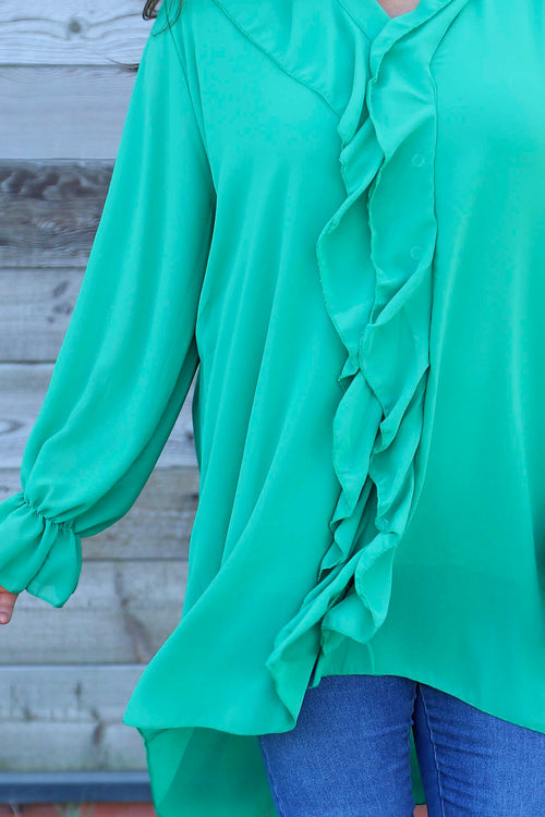 Dorota Shirt Tunic Emerald - Image 3