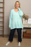Roxanna Flower Knitted Jumper Mint