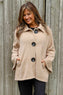 Marzia Textured Button Jacket Camel