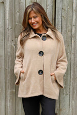 Marzia Textured Button Jacket Camel Camel - Marzia Textured Button Jacket Camel