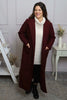 Lexie Boucle Coat Wine