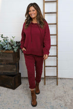 Yarwell Leopard Print Joggers Wine Wine - Yarwell Leopard Print Joggers Wine