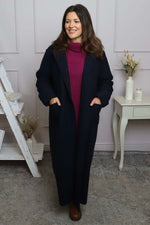 Lexie Boucle Coat Navy Navy - Lexie Boucle Coat Navy