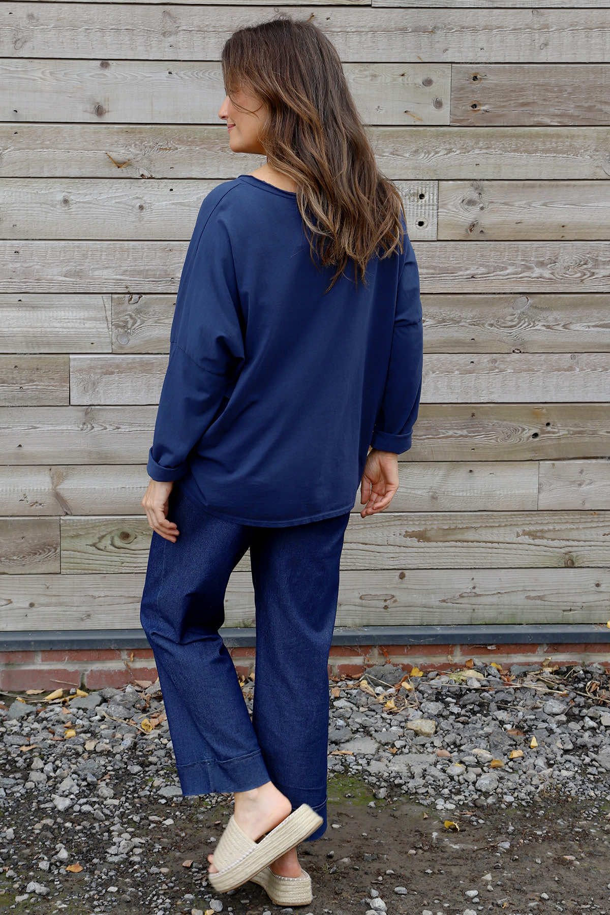 Briony Cotton Top Navy