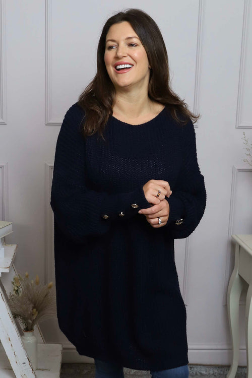 Peggy Knitted Jumper Navy