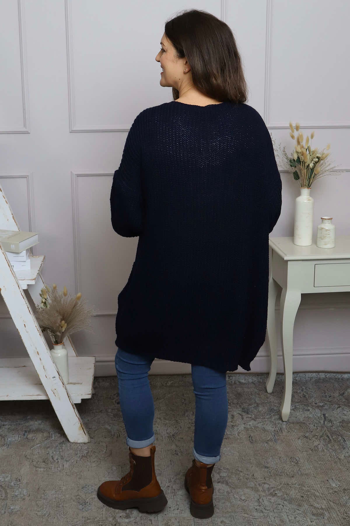 Peggy Knitted Jumper Navy