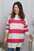 Doria Stripe Knitted Jumper Pink